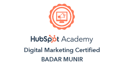 HubSpot Academy Digital Marketing Certified